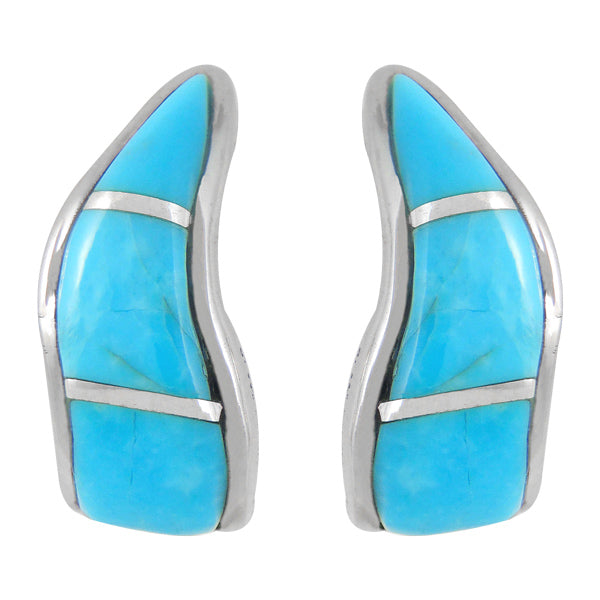 Sterling Silver Earrings Turquoise E1286-C05