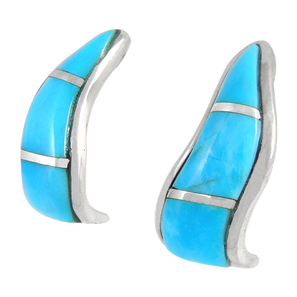 Sterling Silver Earrings Turquoise E1286-C05
