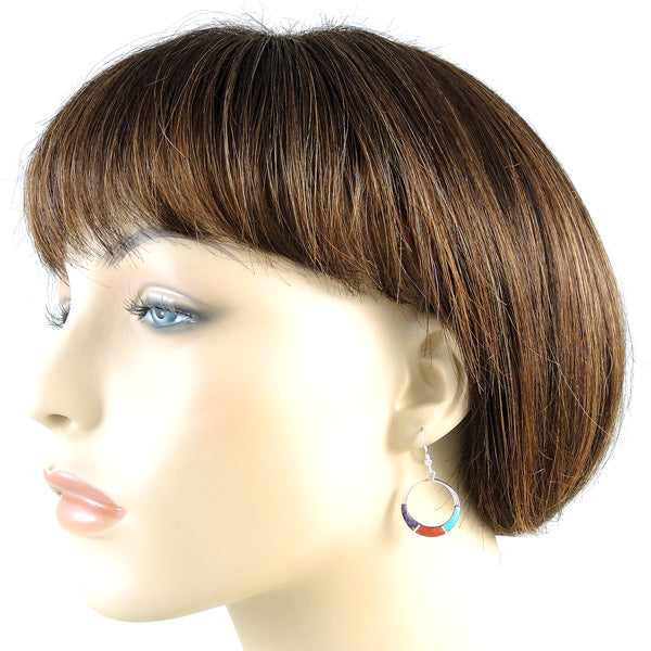Sterling Silver Earrings Multicolor E1287-C01