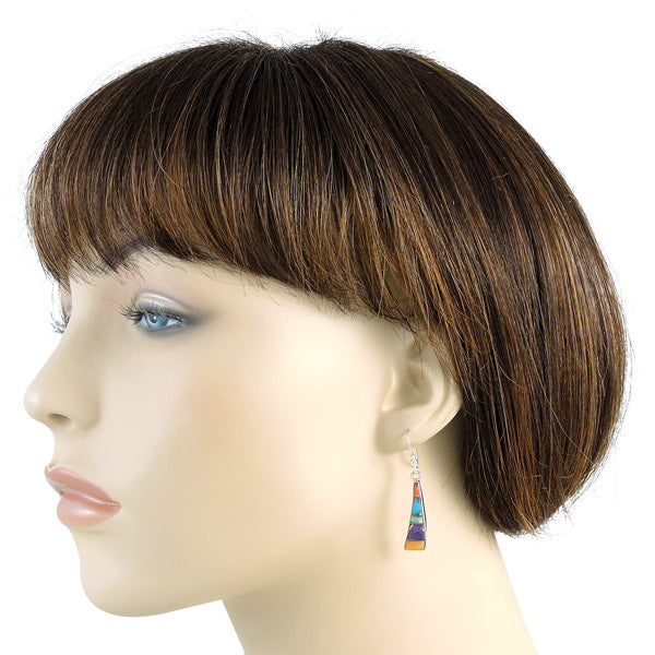 Sterling Silver Earrings Multicolor E1289-C00