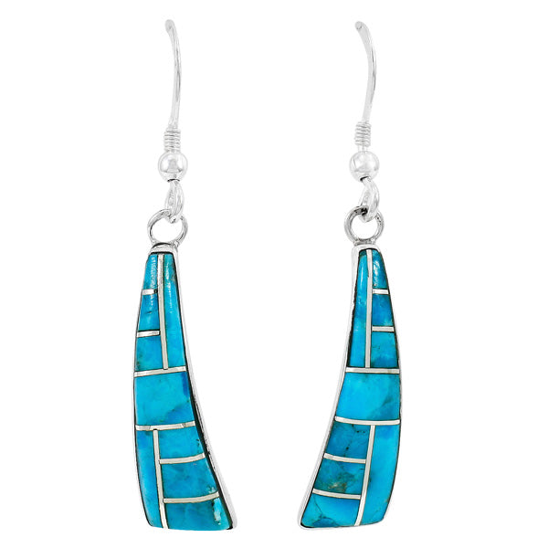 Turquoise Earrings Sterling Silver E1289-C05