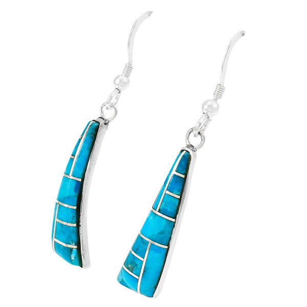 Turquoise Earrings Sterling Silver E1289-C05