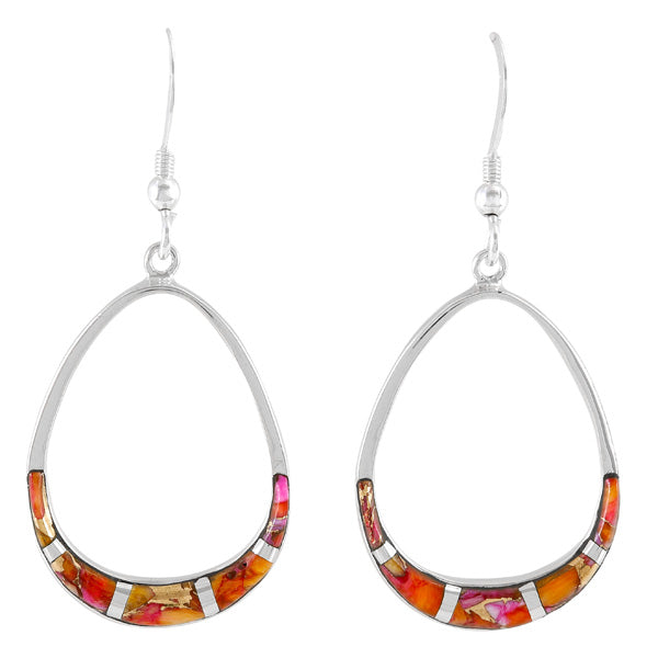 Plum Spiny Earrings Sterling Silver E1291-C92