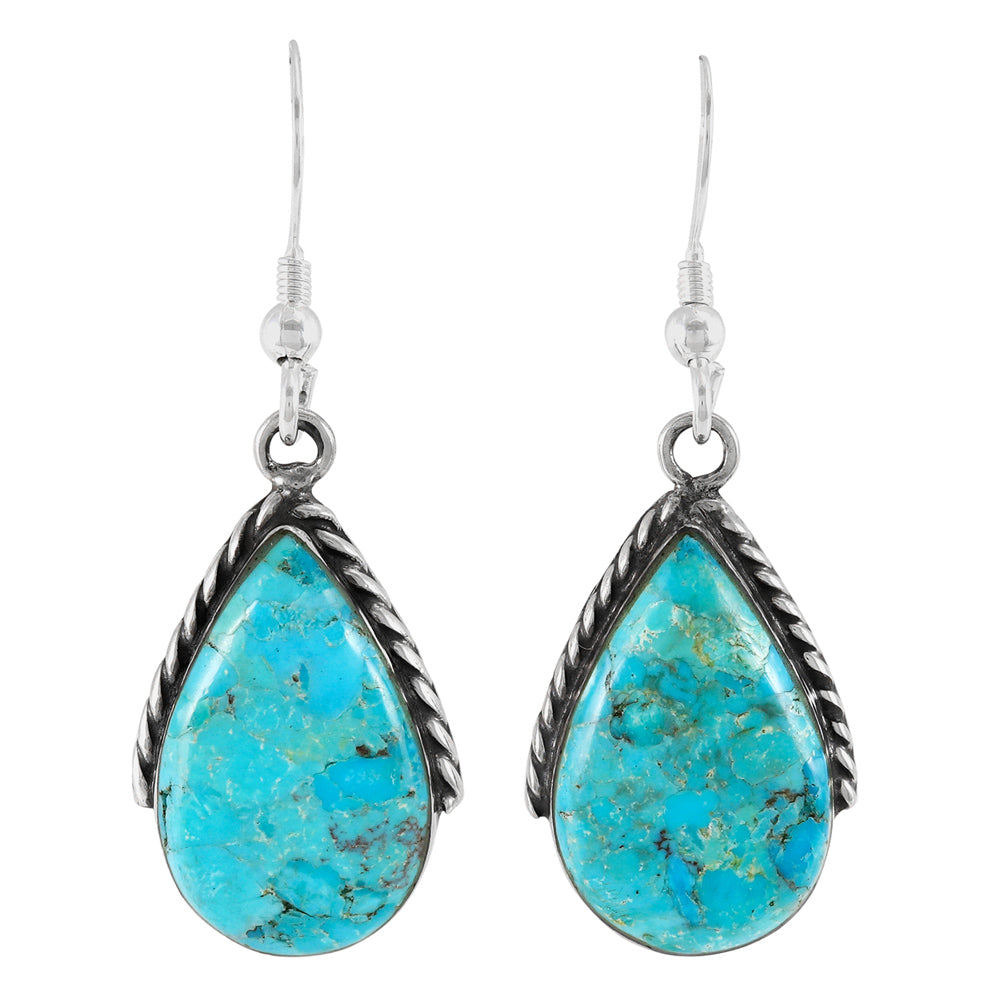Turquoise Earrings Jewelry Sterling Silver E1298-C75
