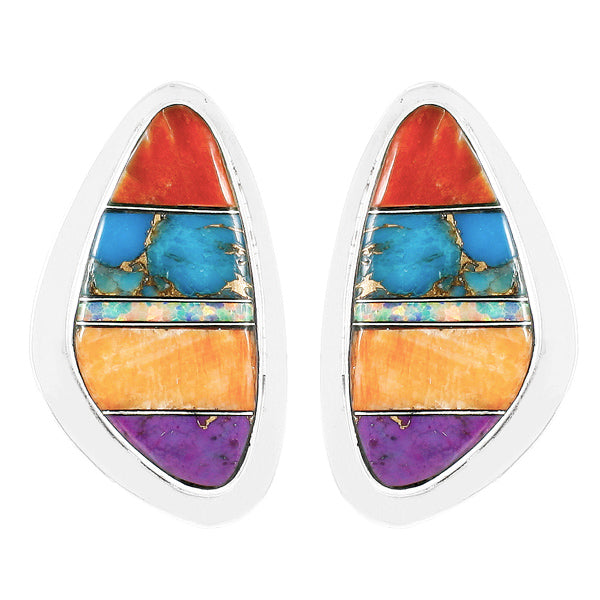 Multicolor Earrings Sterling Silver E1304-C00