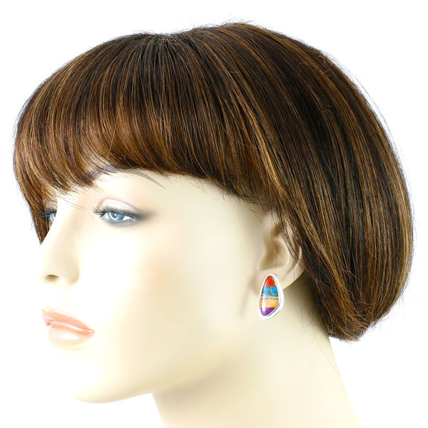 Multicolor Earrings Sterling Silver E1304-C00