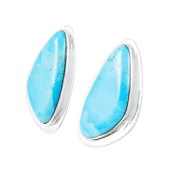 Turquoise Earrings Sterling Silver E1304-C75