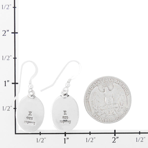 Sterling Silver Drop Earrings Turquoise E1308-C75