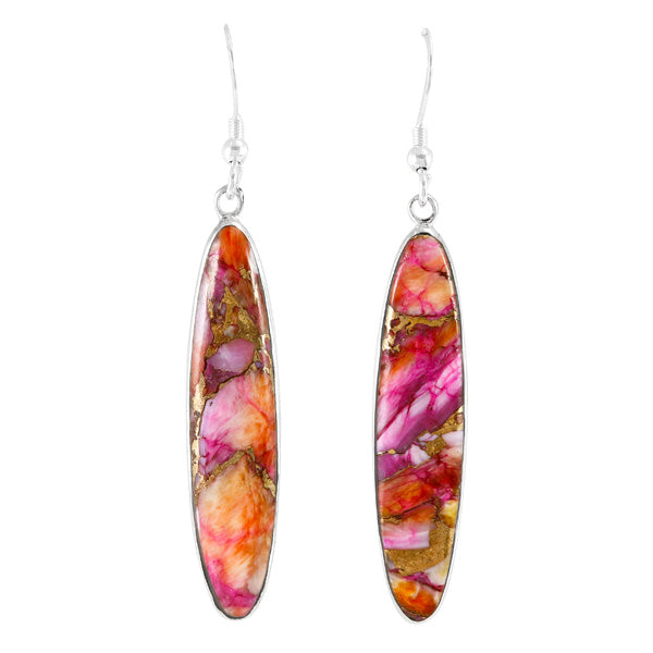 Plum Spiny Earrings Sterling Silver E1309-C92