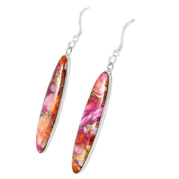Plum Spiny Earrings Sterling Silver E1309-C92