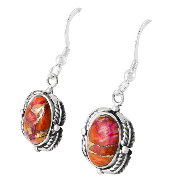 Plum Spiny Earrings Sterling Silver E1311-C92