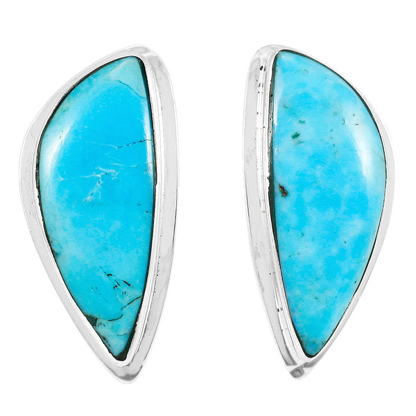 Turquoise Earrings Sterling Silver E1314-C75