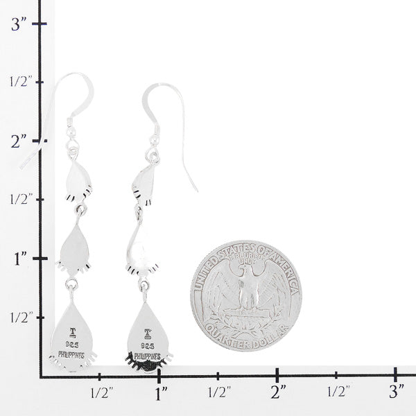 Sterling Silver Earrings Matrix Turquoise E1320-C84