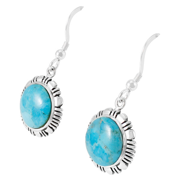 Sterling Silver Earrings Turquoise E1321-C75