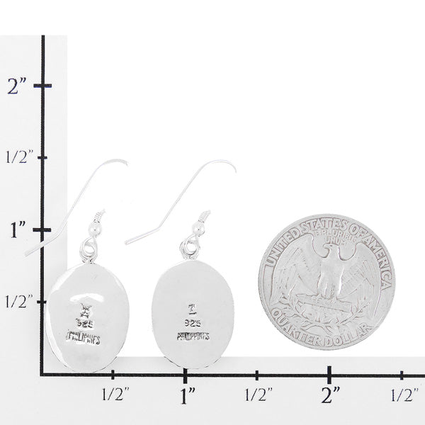 Sterling Silver Earrings Turquoise E1323-C75