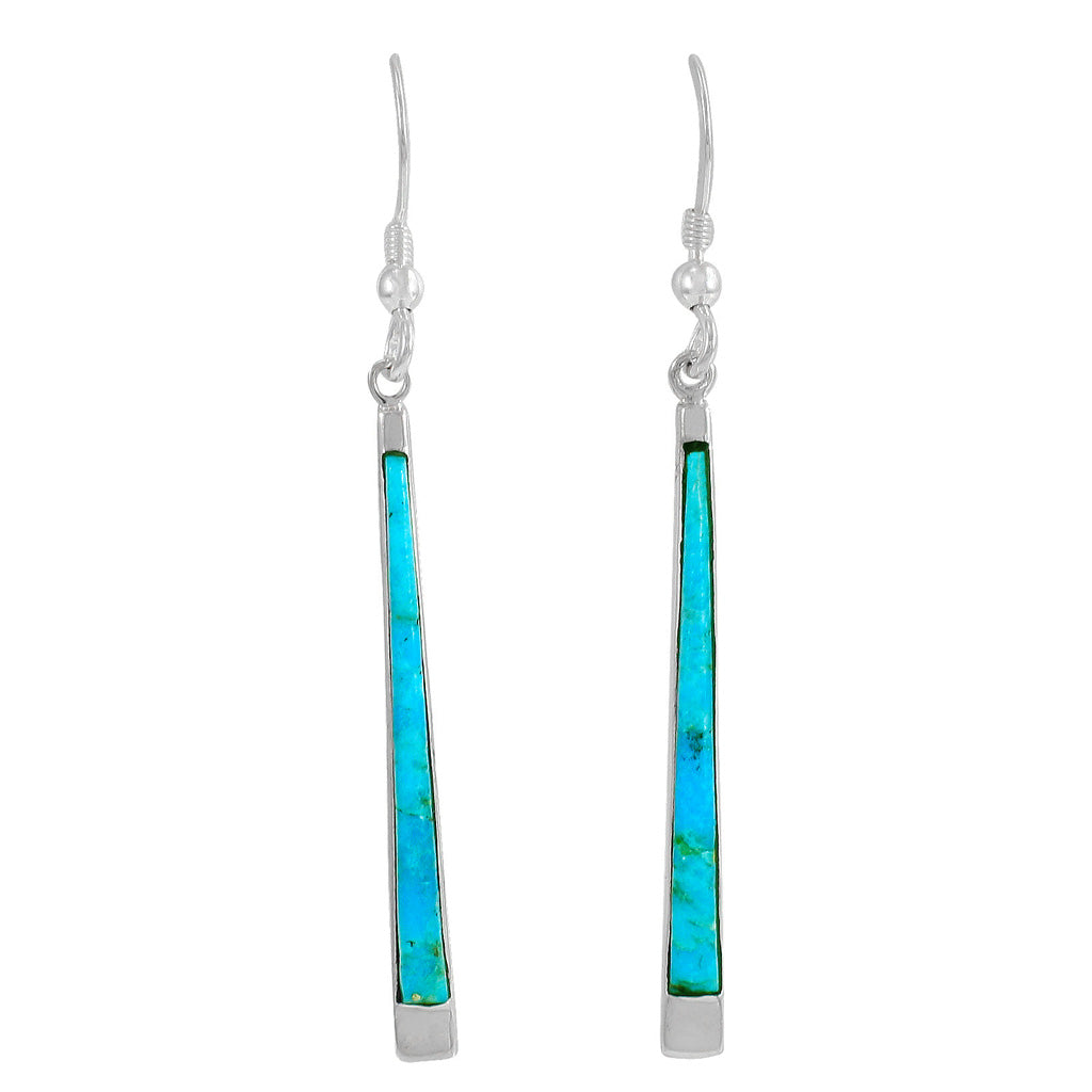 Turquoise Earrings SilverBronzé™ E1333-SB-C75