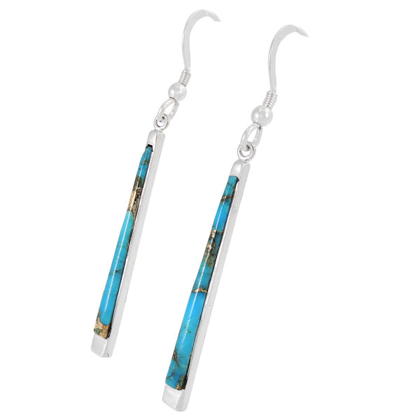 Matrix Turquoise Earrings Sterling Silver E1333-C84