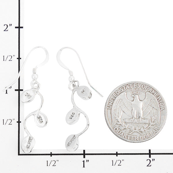 Sterling Silver Drop Earrings Turquoise E1335-C75