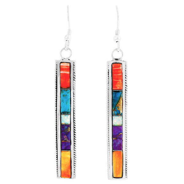 Multicolor Earrings Sterling Silver E1336-C00