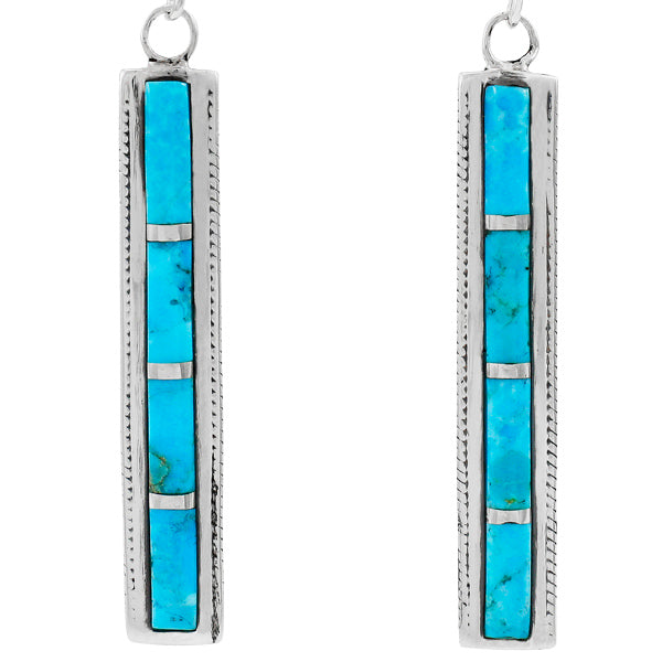 Turquoise Earrings Sterling Silver E1336-C05