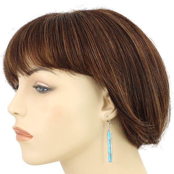 Turquoise Earrings Sterling Silver E1336-C05