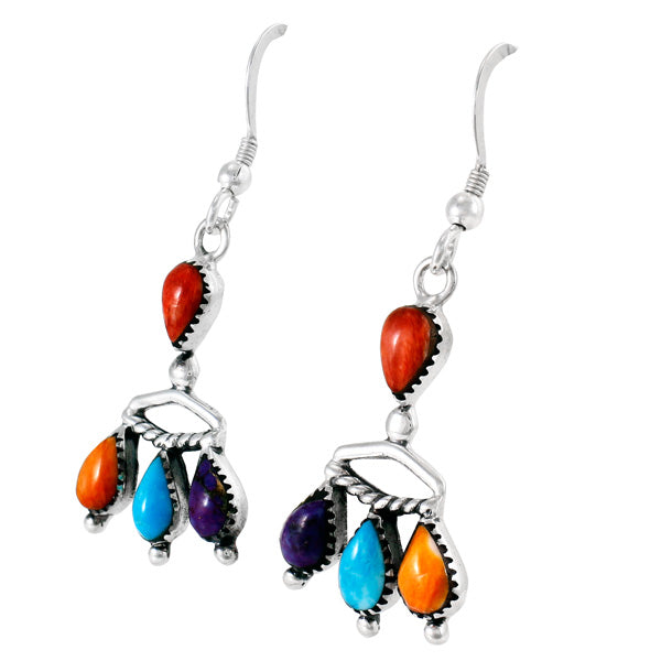 Multicolor Earrings Sterling Silver E1337-C71