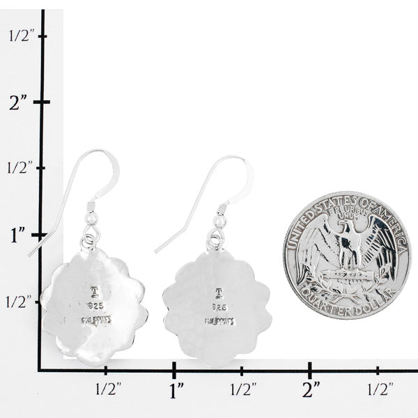 Matrix Turquoise Earrings Sterling Silver E1340-C84