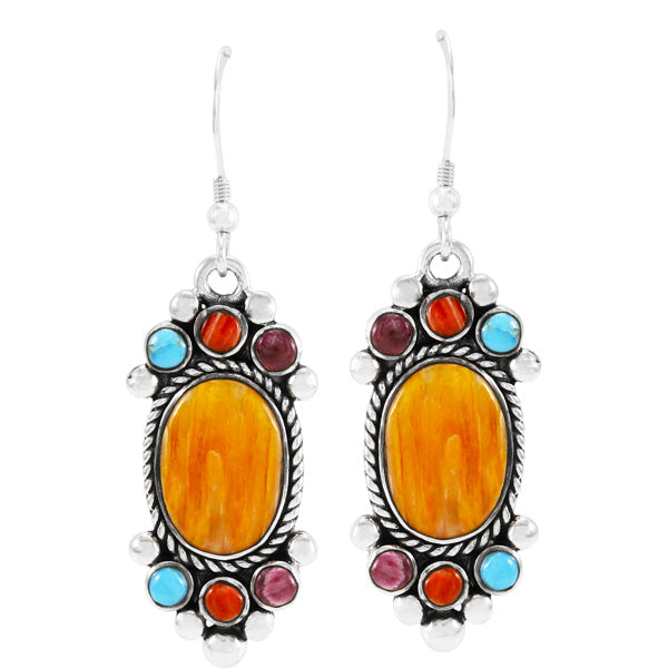 Multicolor Earrings Sterling Silver E1347-C71