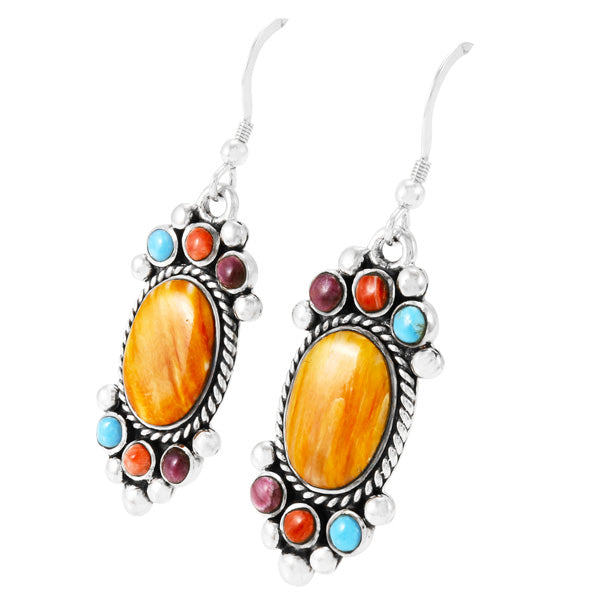 Multicolor Earrings Sterling Silver E1347-C71