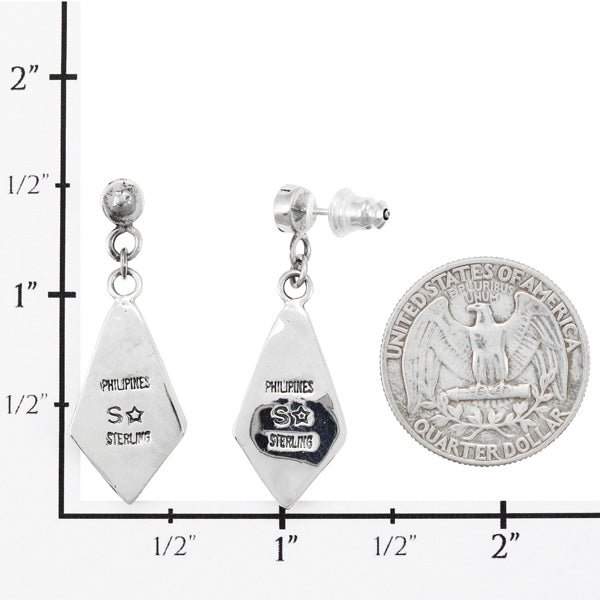 Multicolor Earrings Sterling Silver E1348-C11P