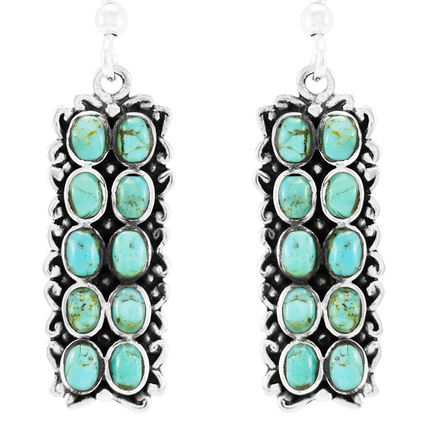 Turquoise Earrings Sterling E1354-C75