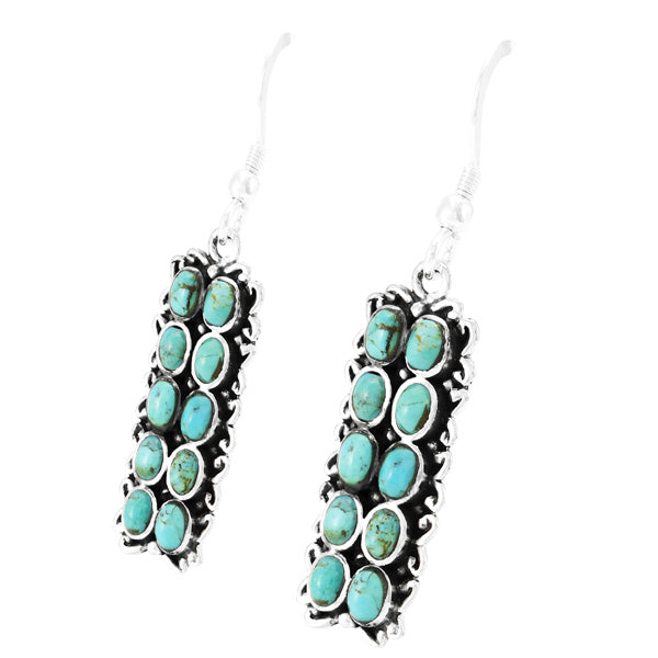 Turquoise Earrings Sterling E1354-C75