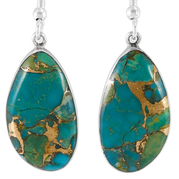 Matrix Turquoise Earrings Sterling E1358-LG-C84