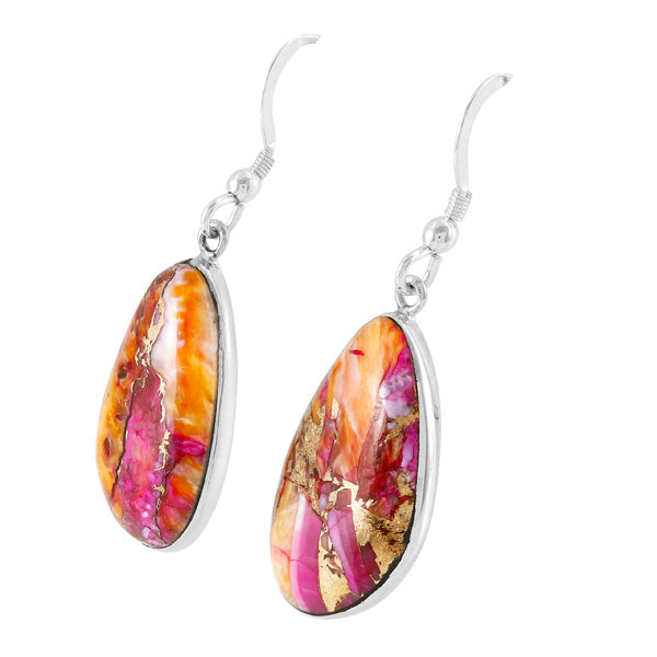 Plum Spiny Earrings Sterling Silver E1358-LG-C92