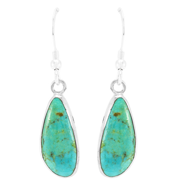 Turquoise Earrings Sterling E1358-SM-C75