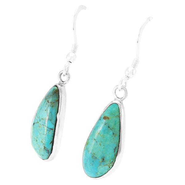 Turquoise Earrings Sterling E1358-SM-C75