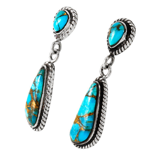 Matrix Turquoise Earrings Sterling E1359-C84