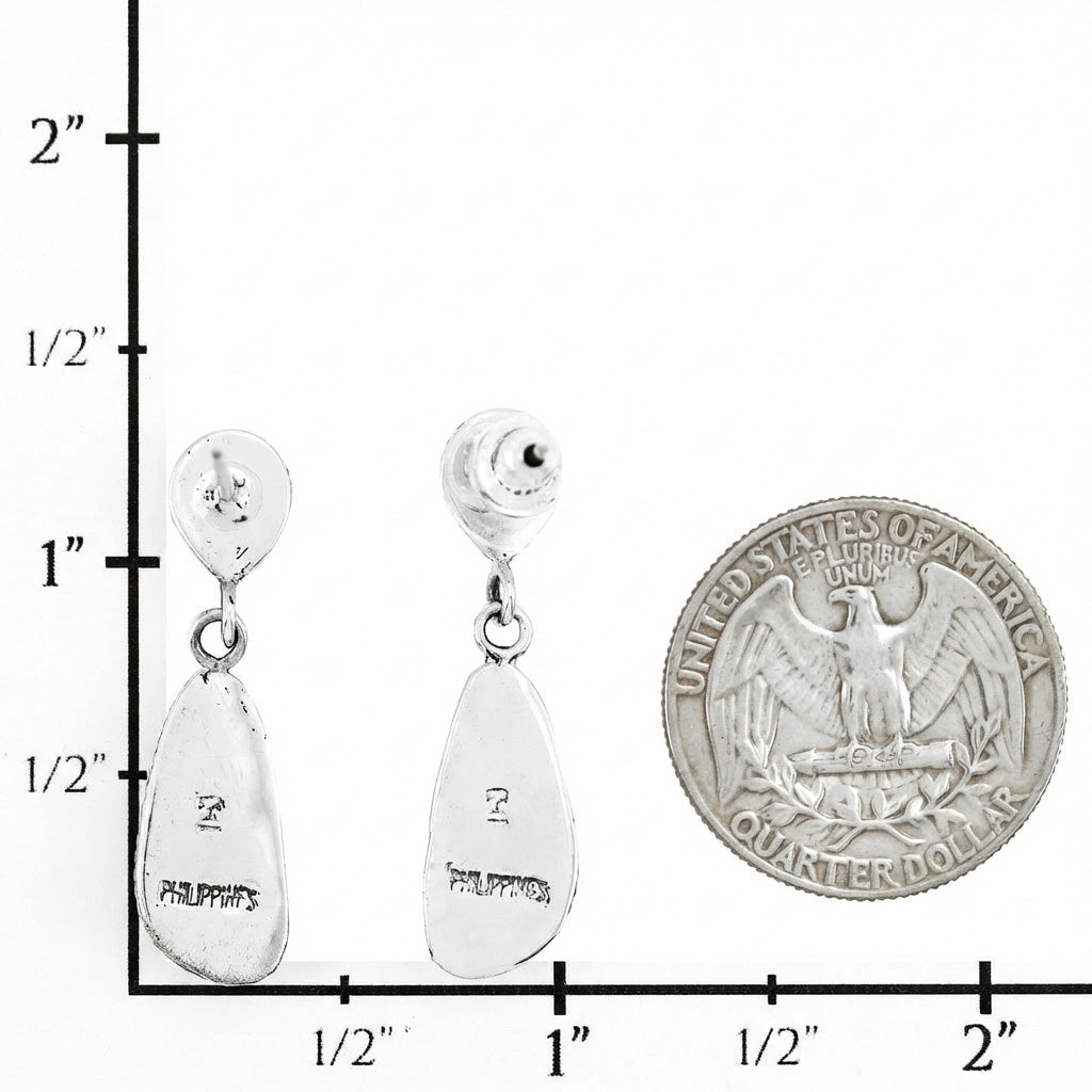 Multi Gemstone Earrings SilverBronzé E1359-SB-C85