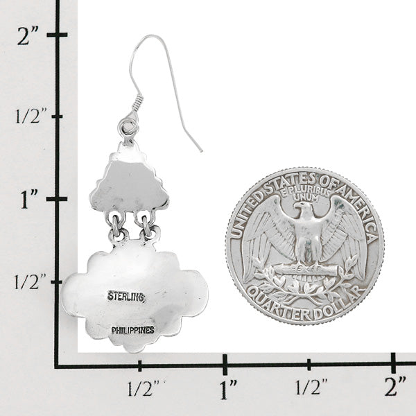 Coral Earrings Sterling Silver E1361-C74