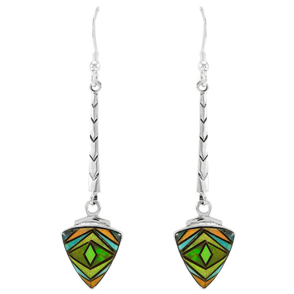 Multicolor Earrings Sterling Silver E1365-C01