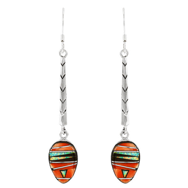 Multicolor Earrings Sterling Silver E1366-C24
