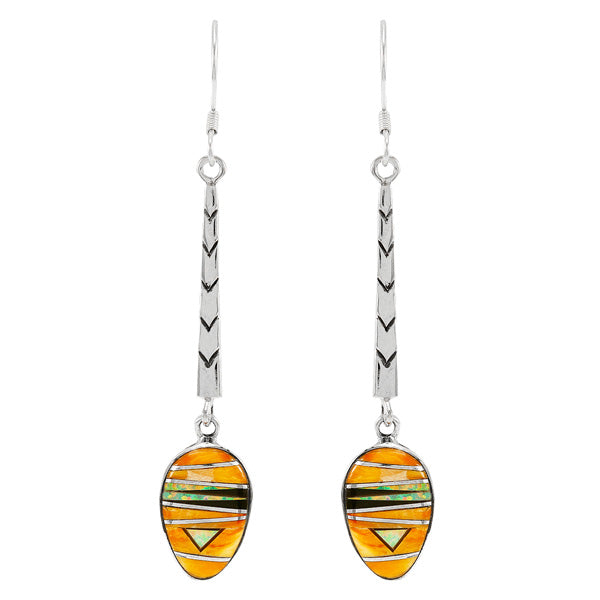 Multicolor Earrings Sterling Silver E1366-C25