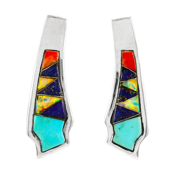 Multicolor Earrings Sterling Silver E1378-C00