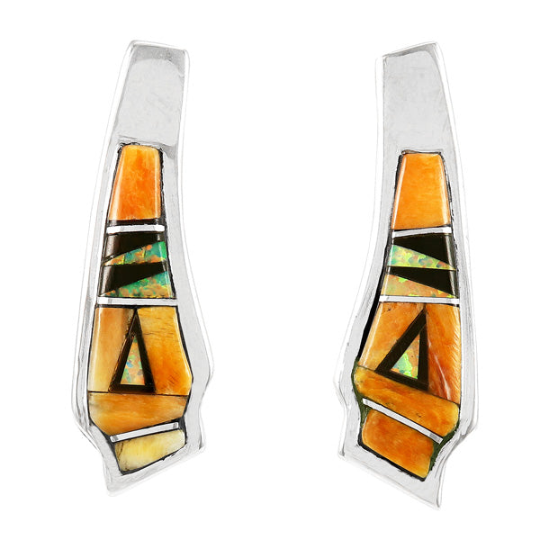 Multicolor Earrings Sterling Silver E1378-C25