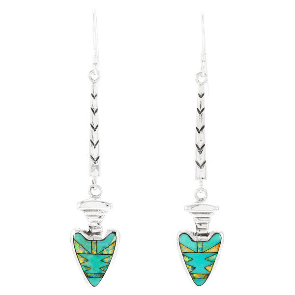 Turquoise Earrings Sterling Silver E1394-C21
