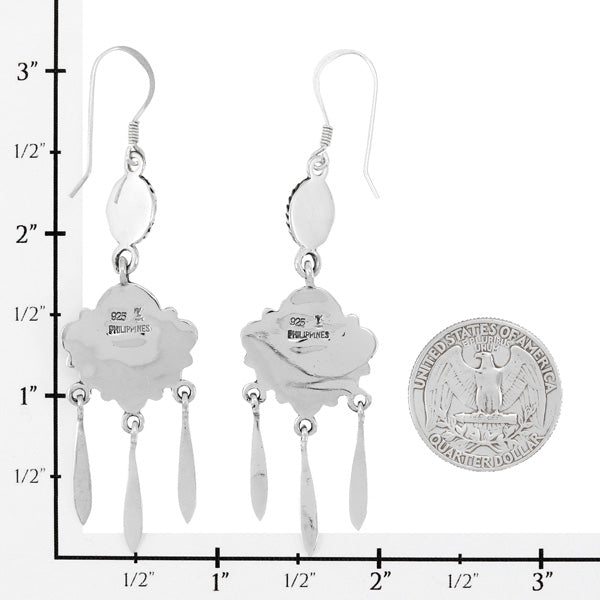 Turquoise Earrings Sterling Silver E1430-C75