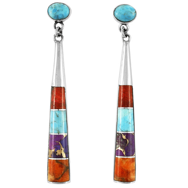Multicolor Earrings Sterling Silver E1436-C00