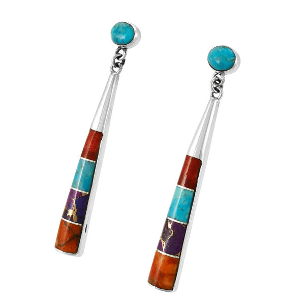 Multicolor Earrings Sterling Silver E1436-C00