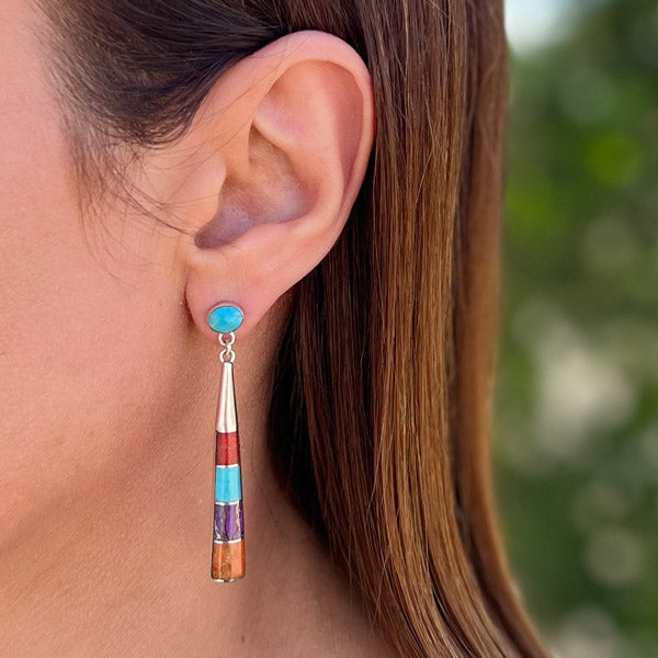 Multicolor Earrings Sterling Silver E1436-C00