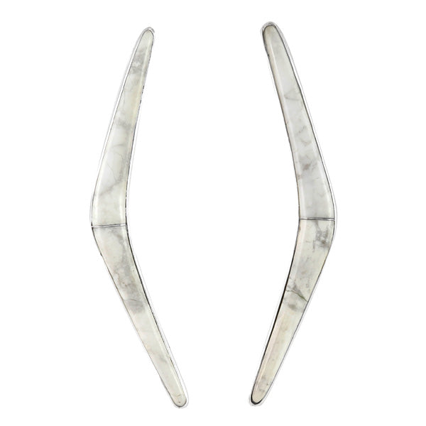 Howlite Earrings Sterling Silver E1441-C103